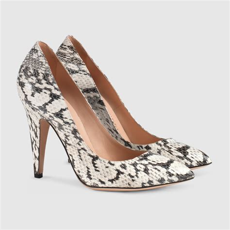 beige black tipped heels gucci|gucci snake high heels.